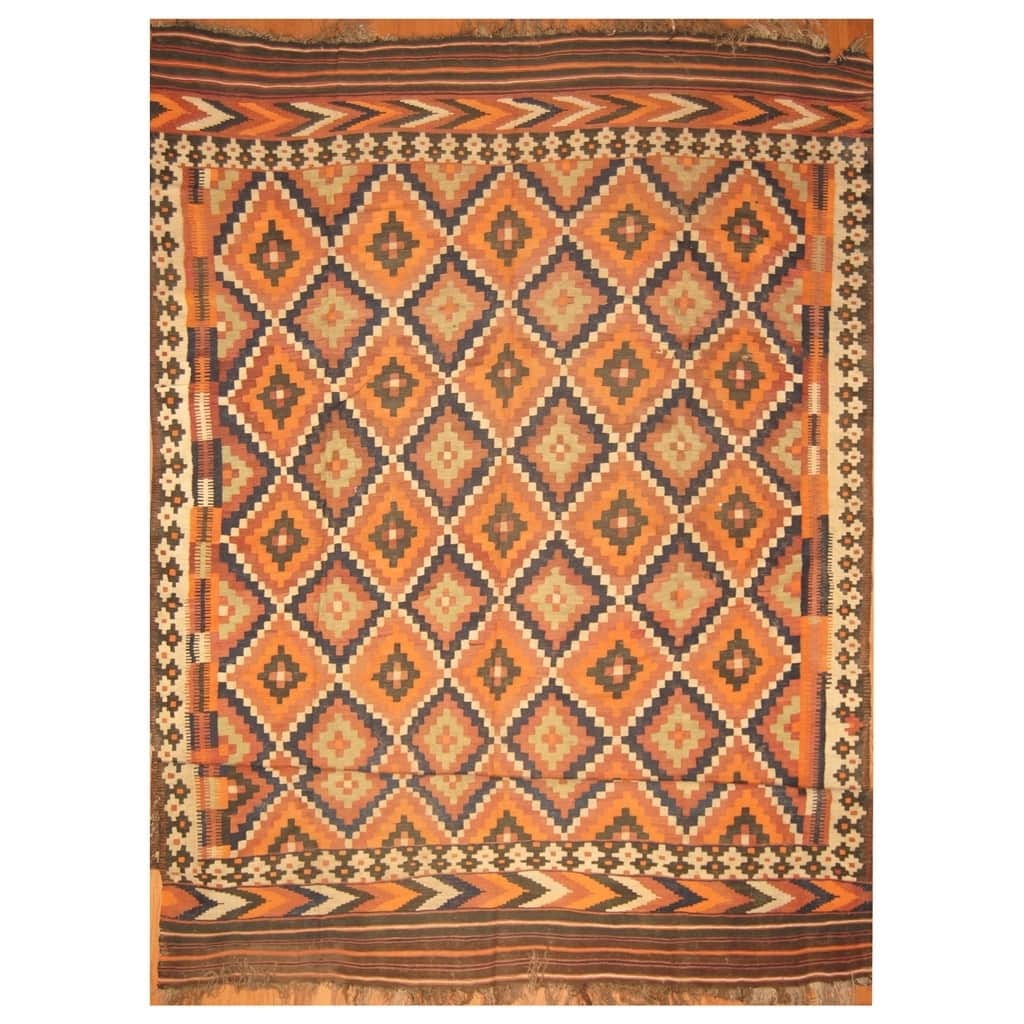 Handmade One-of-a-Kind Antique Kilim Wool Rug (Afghanistan) - 10' x 16'6
