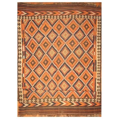 Handmade One-of-a-Kind Antique Kilim Wool Rug (Afghanistan) - 10' x 16'6
