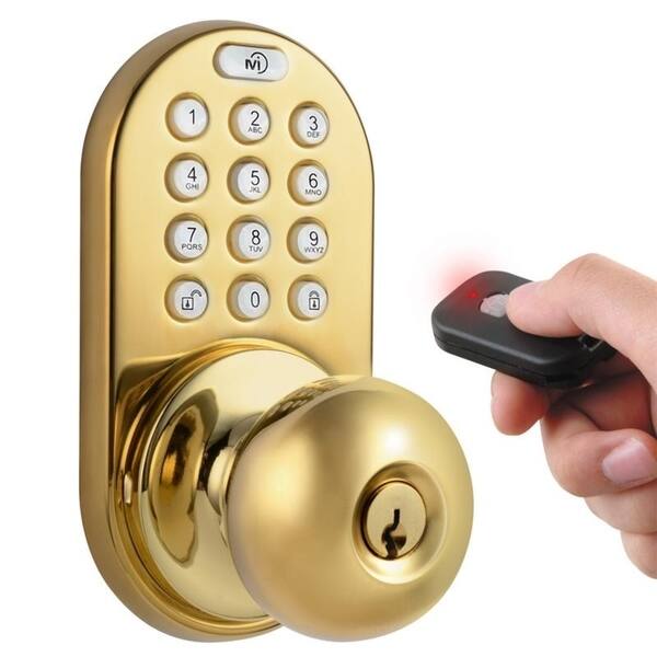 Shop Digital Door Lock Keyless Entry Via Remote Control And Keypad