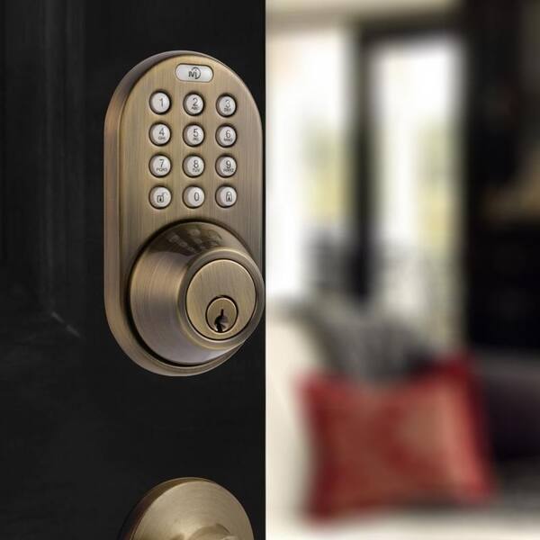 Shop Electronic Keyless Entry Touchpad Deadbolt Door Lock On