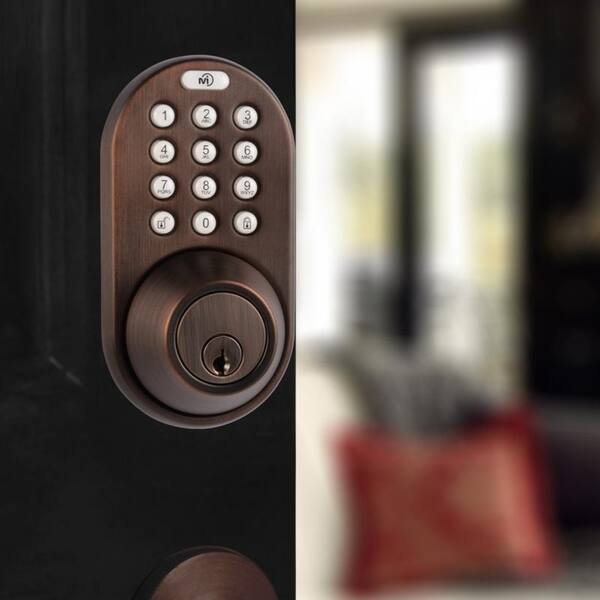 Shop Electronic Keyless Entry Touchpad Deadbolt Door Lock On