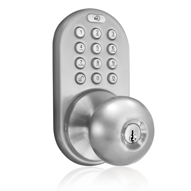 commercial door handle with keypad