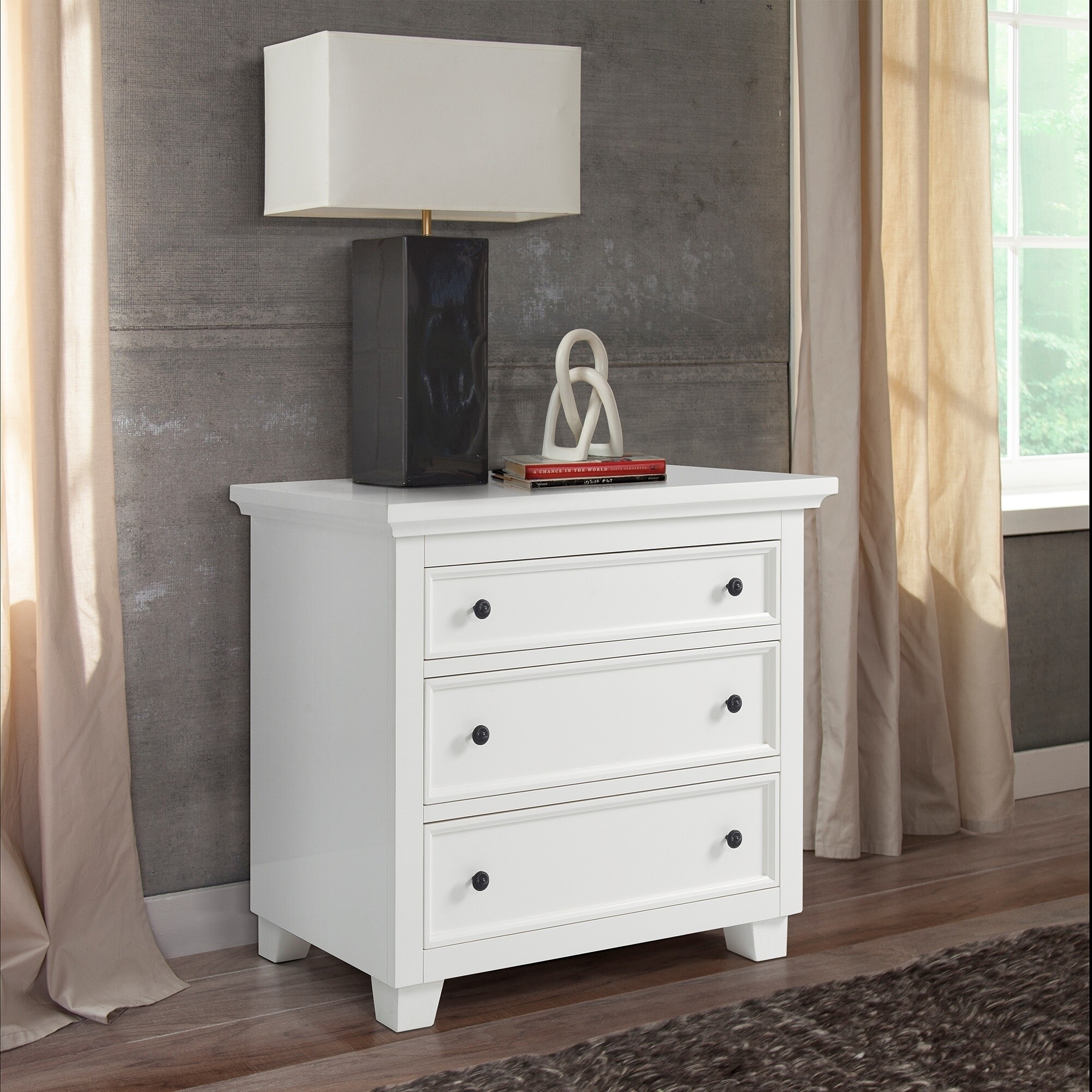 Shop Bermuda Dunes 3 Drawer Chest French White Free Shipping
