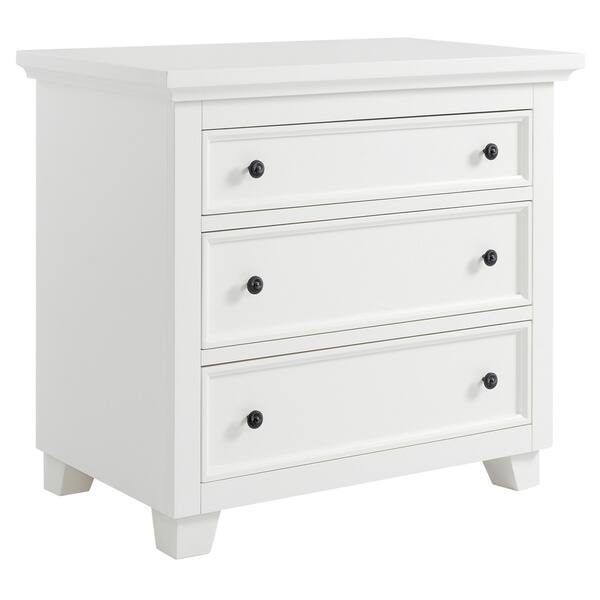 Shop Bermuda Dunes 3 Drawer Chest French White Free Shipping