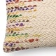 Woven Wool/ Cotton Ivory/ Multi 13 x 21 Throw Pillow or Pillow Cover - Thumbnail 1