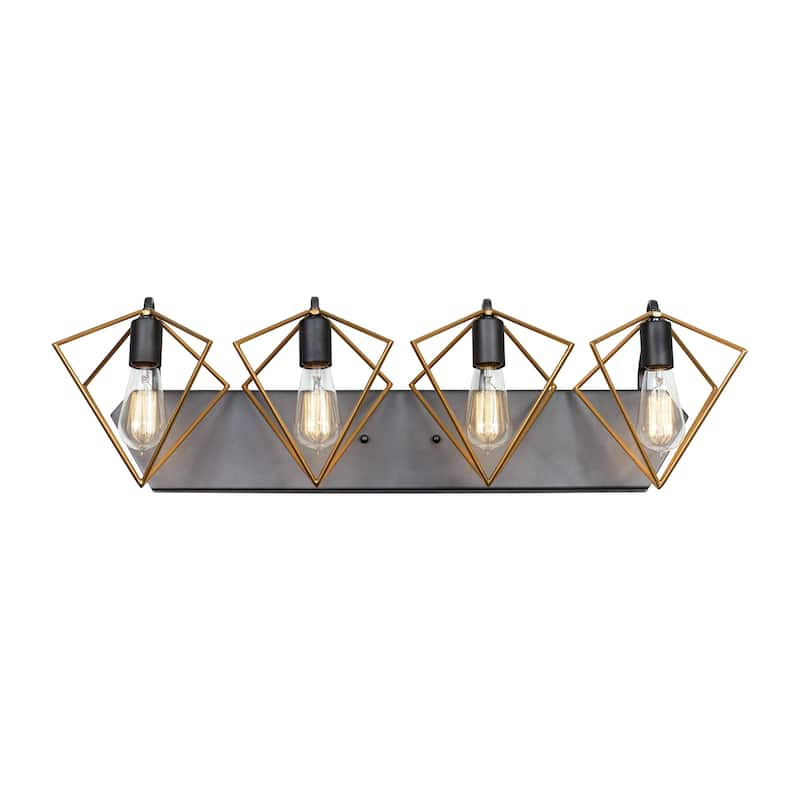 Varaluz Metropolis 4-light Antique Gold/ Rustic Bronze Bath Fixture