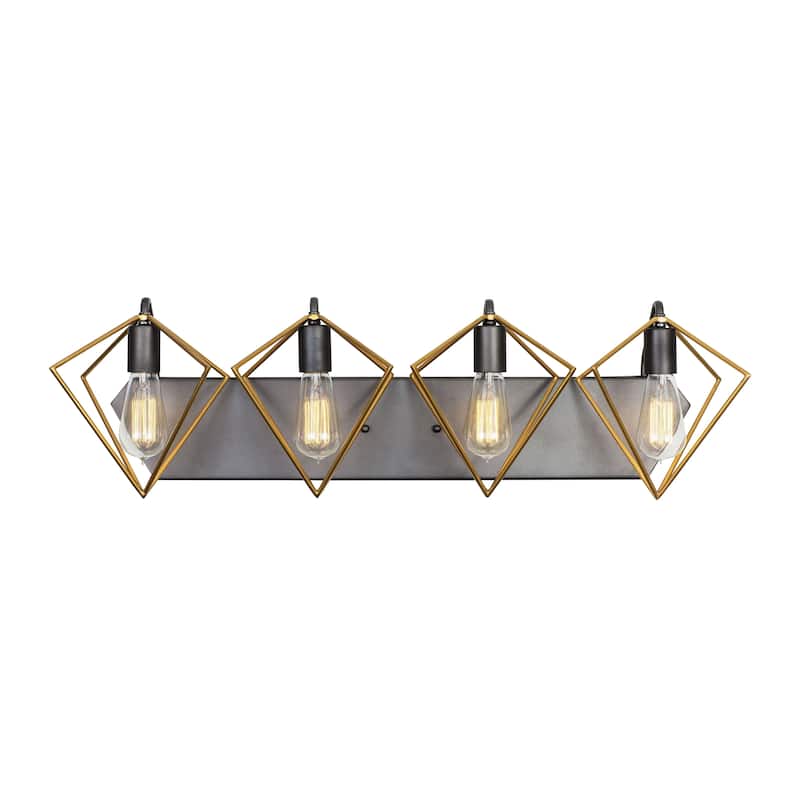 Varaluz Metropolis 4-light Antique Gold/ Rustic Bronze Bath Fixture