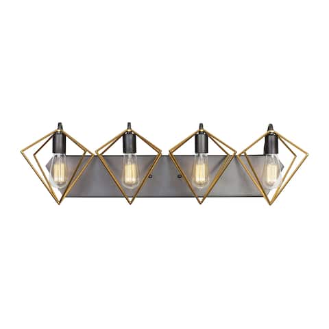 Varaluz Metropolis 4-light Antique Gold/ Rustic Bronze Bath Fixture