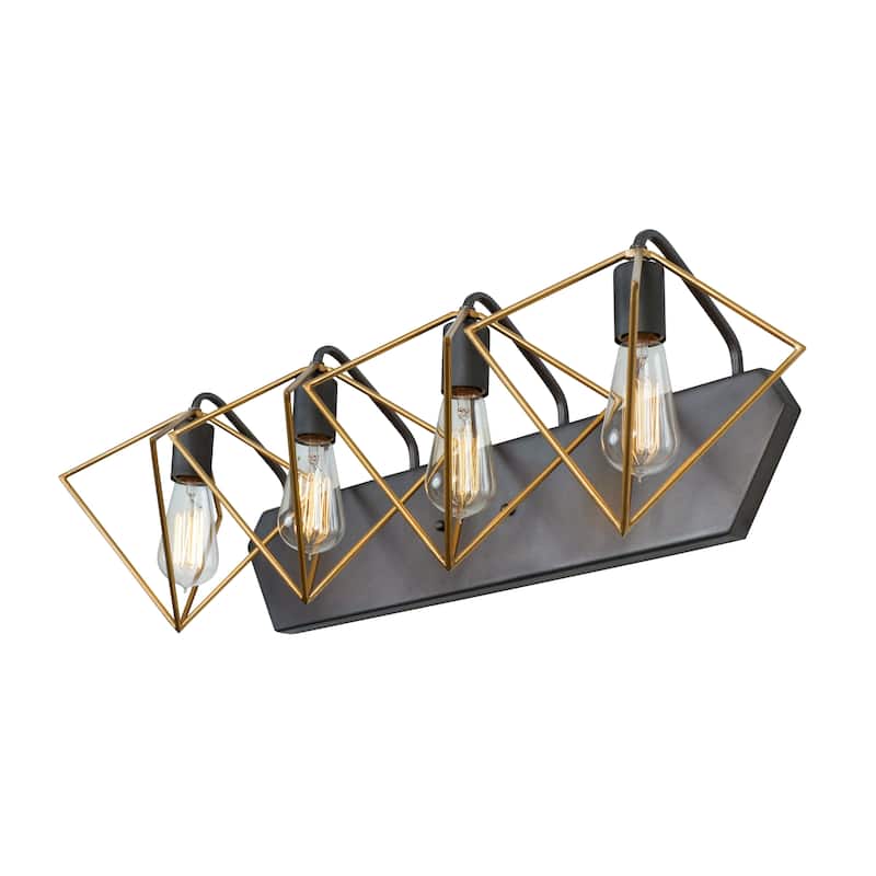 Varaluz Metropolis 4-light Antique Gold/ Rustic Bronze Bath Fixture