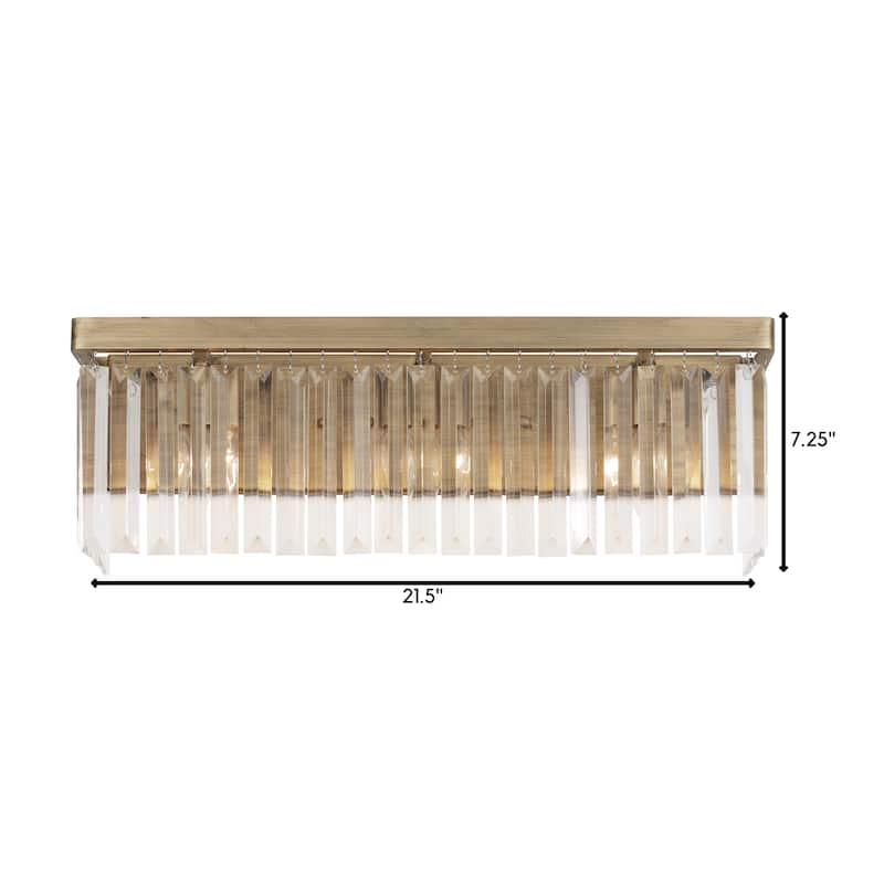 Varaluz Social Club 3-light Havana Gold Bath Fixture