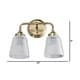 preview thumbnail 4 of 2, Varaluz Westport 2-light Antique Brass Bath Fixture