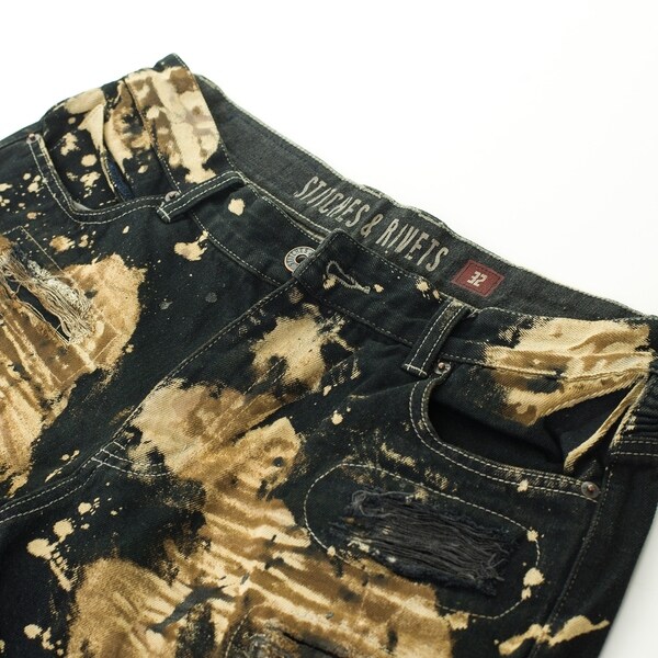 stitches and rivets denim