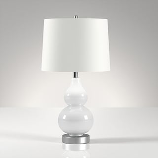 Katrina petite table lamp in white
