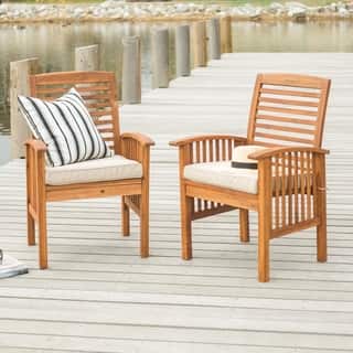 High Back Patio Dining Chairs Online At Our Best The Gray Barn Bluebird Acacia Wood Patio Chairs Set Of 2