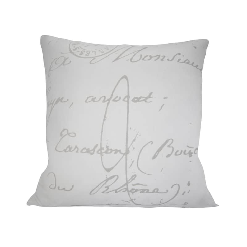The Gray Barn Red Rock 18-inch French Script Throw Pillow