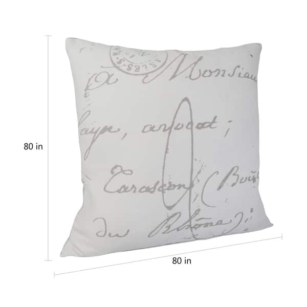French Script Throws The Gray Barn Red Rock 18-inch French Script Throw Pillow - Bed Bath ...