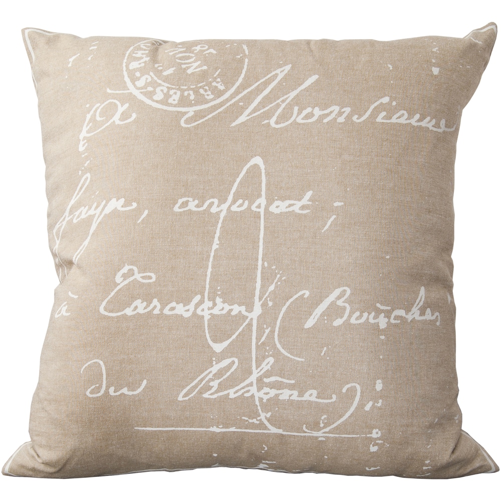 The Gray Barn Red Rock 18-inch French Script Throw Pillow