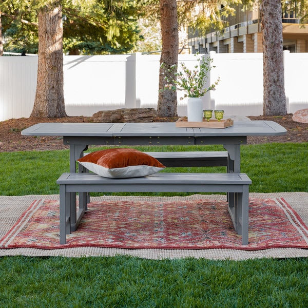 Havenside Home Surfside 3-Piece Acacia Outdoor Dining Set