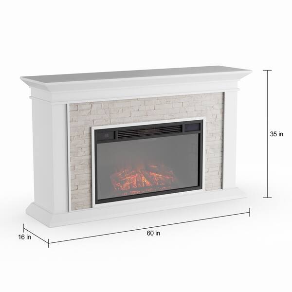 Shop Copper Grove Horse Mountain White Faux Stone Widescreen