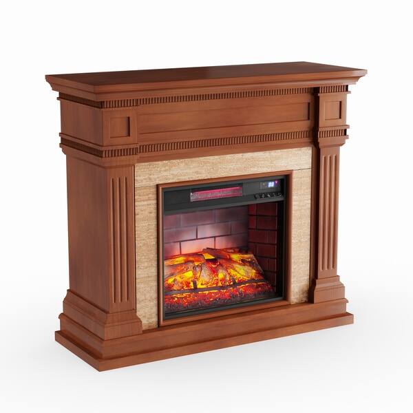 Shop Copper Grove Stemwinder Oak Saddle Stone Look Infrared