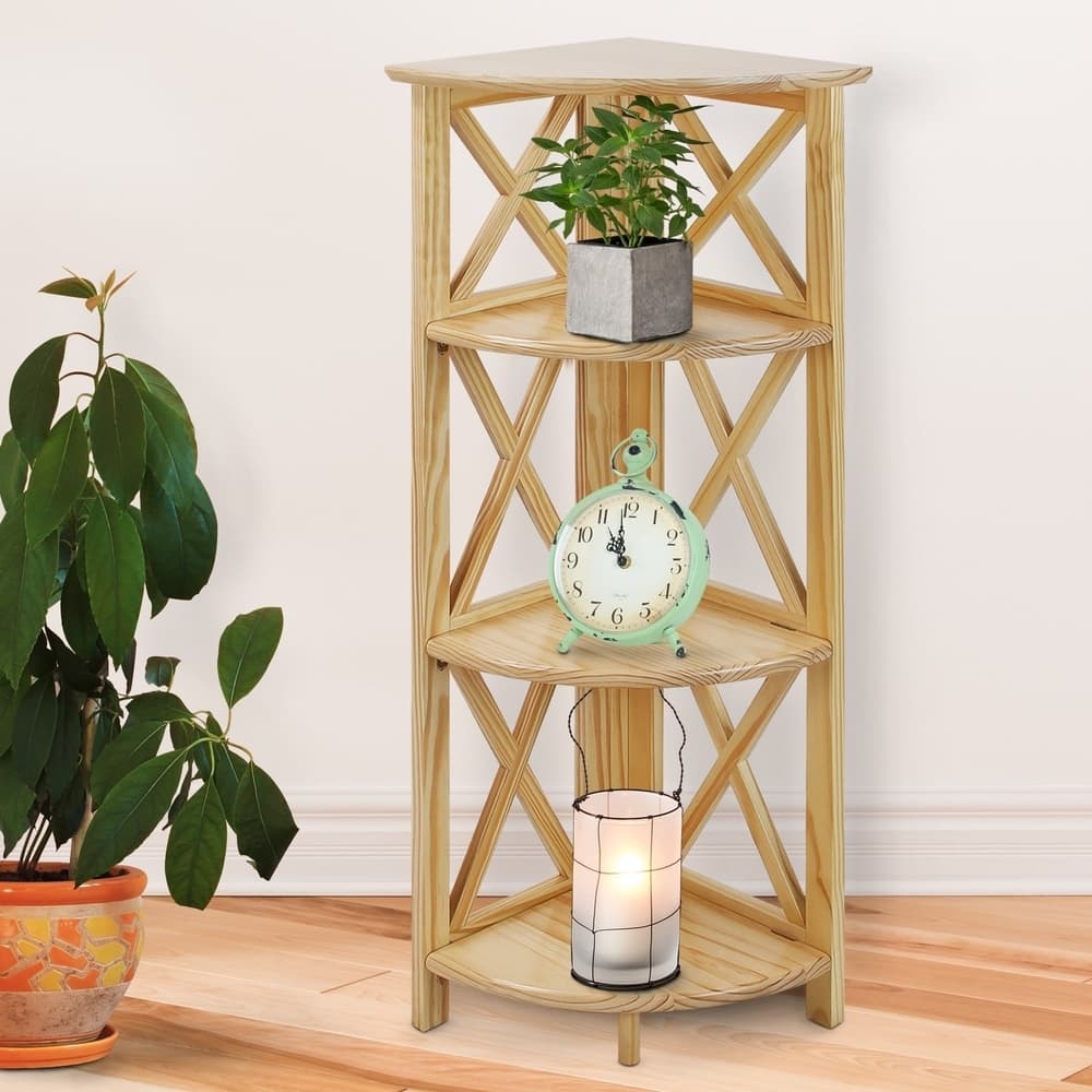 Copper Grove Jaborosa 4-shelf Corner Folding Back