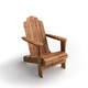 Havenside Home Surfside Acacia Adirondack Chair - Brown - Thumbnail 6