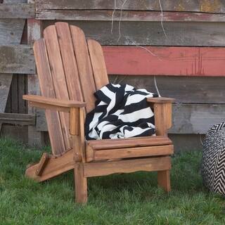 Havenside Home Surfside Acacia Adirondack Chair - Brown