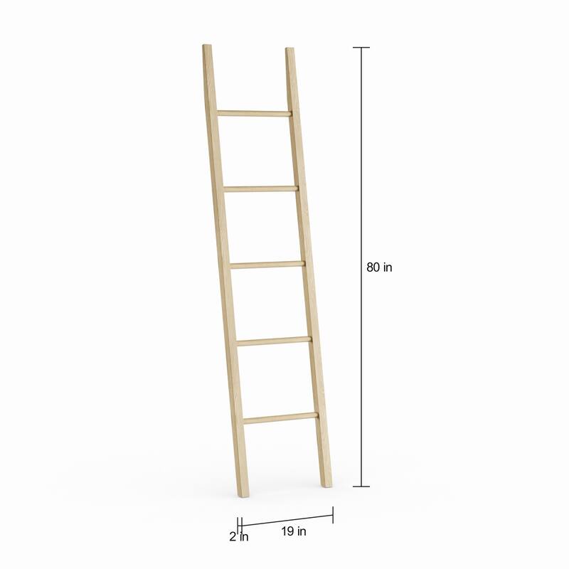 Carson Carrington Narpes Natural Maple Decorative Ladder