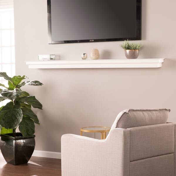 Shop Strick Bolton Fritz White Fireplace Mantel Shelf On Sale