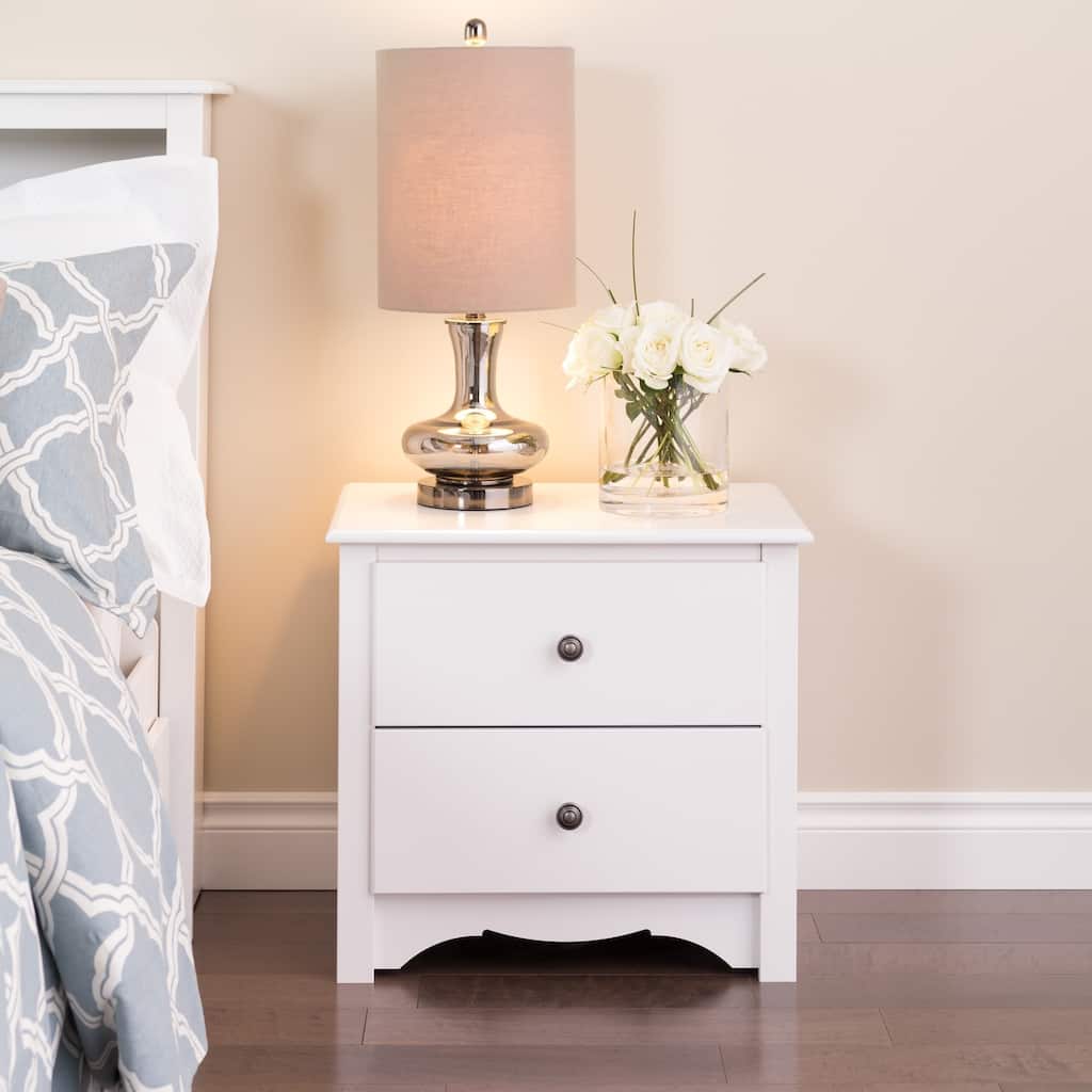 Copper Grove Periyar White 2-drawer Nightstand