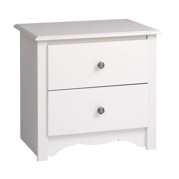 Shop Copper Grove Periyar White 2 Drawer Nightstand Overstock