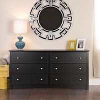 Porch & Den Commerce Black 6-drawer Dresser