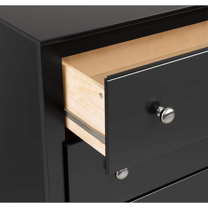 Porch & Den Commerce Black 2-drawer Armoire - 31.5" W x 58.75" H x 22" D