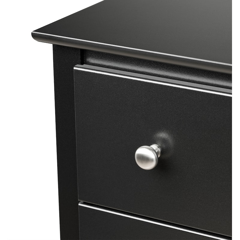 Porch & Den Commerce Black 6-drawer Condo-sized Dresser