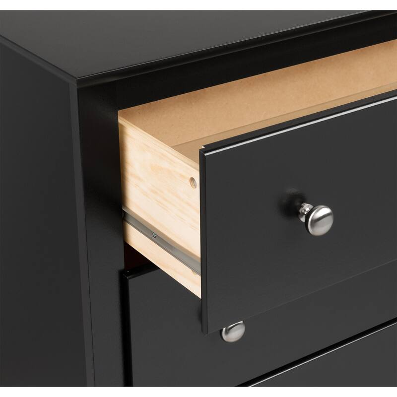 Porch & Den Commerce Black 6-drawer Condo-sized Dresser
