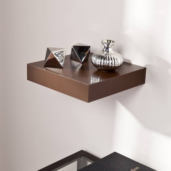 Porch Den Hi Line 10 Inch Espresso Floating Shelf Hi Line 10 Inch Espresso Floating Shelf