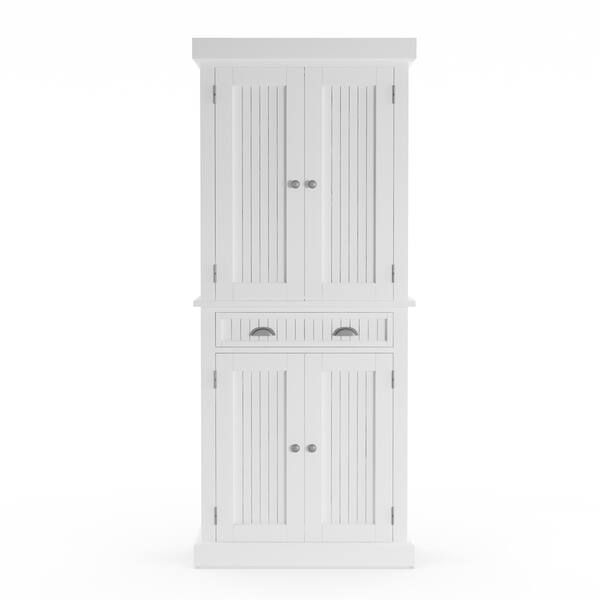 Shop Copper Grove Parsa White Distressed Finish Pantry Free