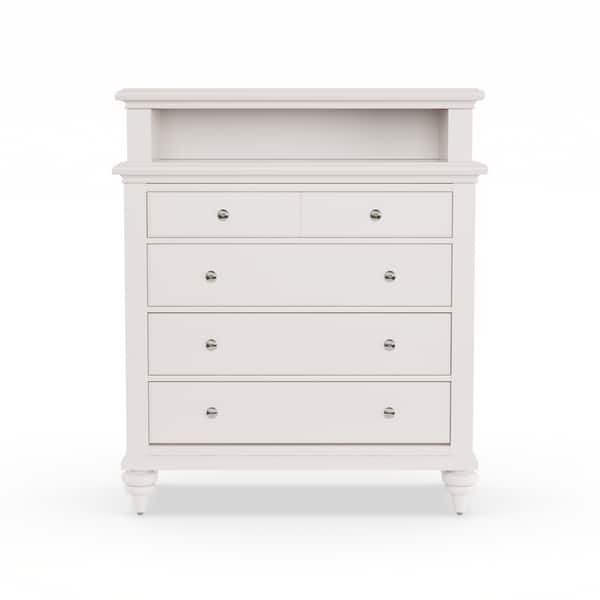 Shop Bermuda Tv Media Chest Brushed White Finish By Home Styles