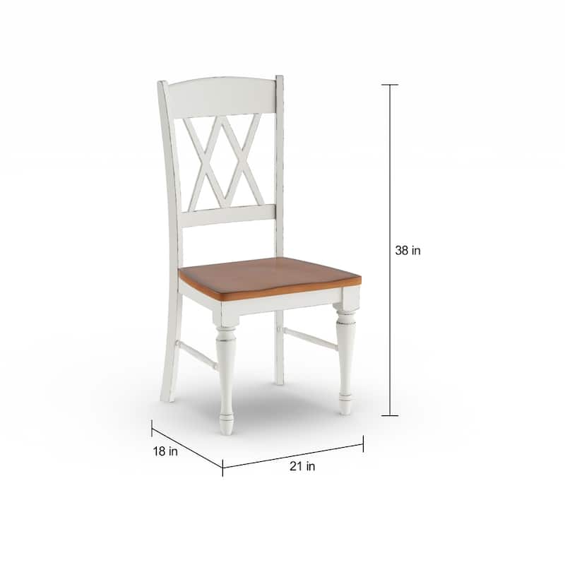 The Gray Barn Box Hill Double X-back Dining Chairs (Set of 2)