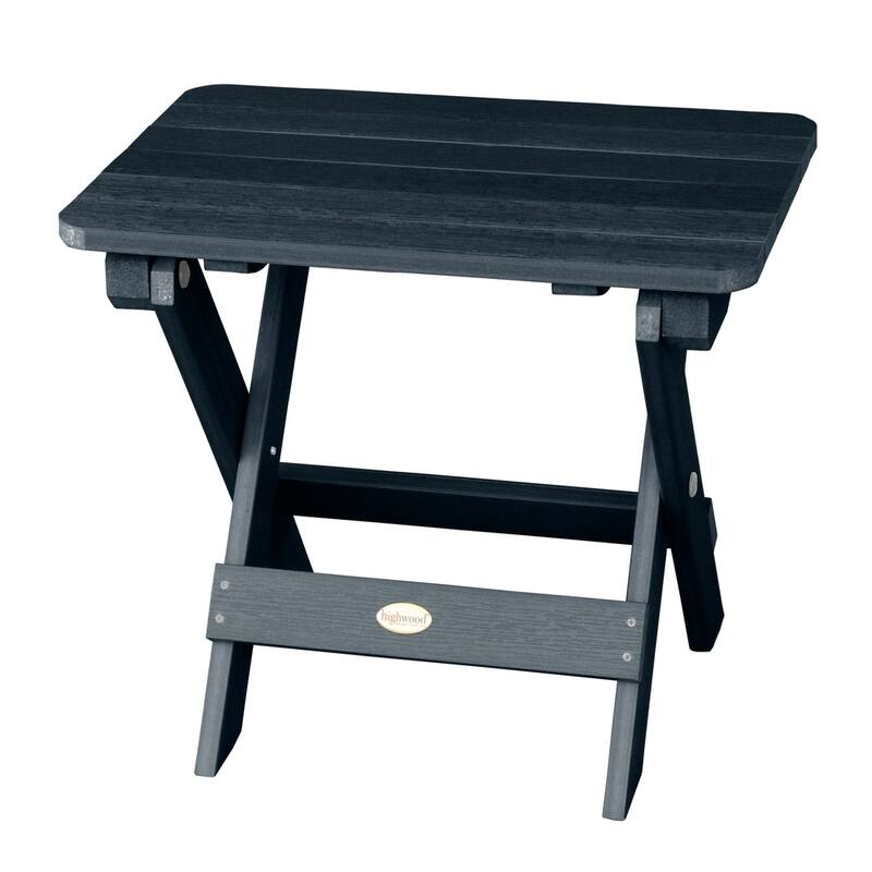 HIGHWOOD Outdoor Folding Adirondack Table - Federal Blue