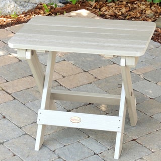 Plastic Outdoor Coffee Side Tables Online At Havenside Home Mandalay Eco Friendly Synthetic Wood Folding Side Table