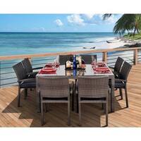 Havenside Home Popham 9-piece Square Grey Dining Set