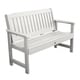 preview thumbnail 37 of 40, Lehigh 4-foot Eco-friendly Synthetic Wood Garden Bench White