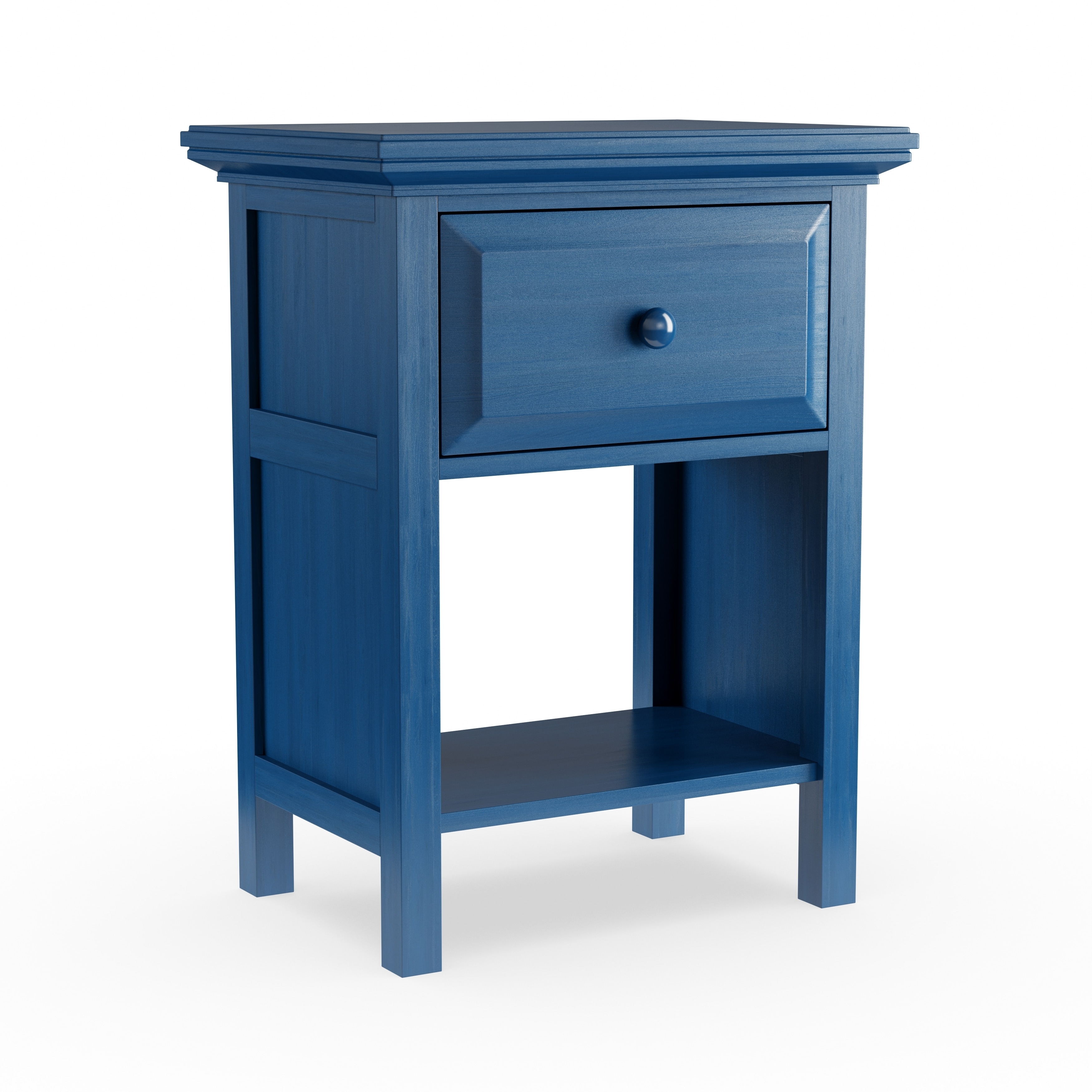 Shop Arcadia Wedgewood Blue Wood Nightstand Overstock 20882563