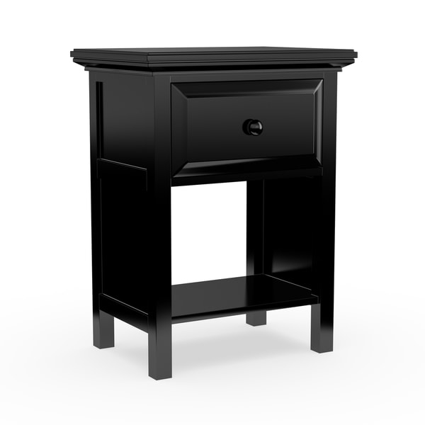 Copper Grove Nigella Ebony Wood Nightstand