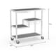 preview thumbnail 10 of 8, SEI Furniture Glenn White Metal Bar Cart