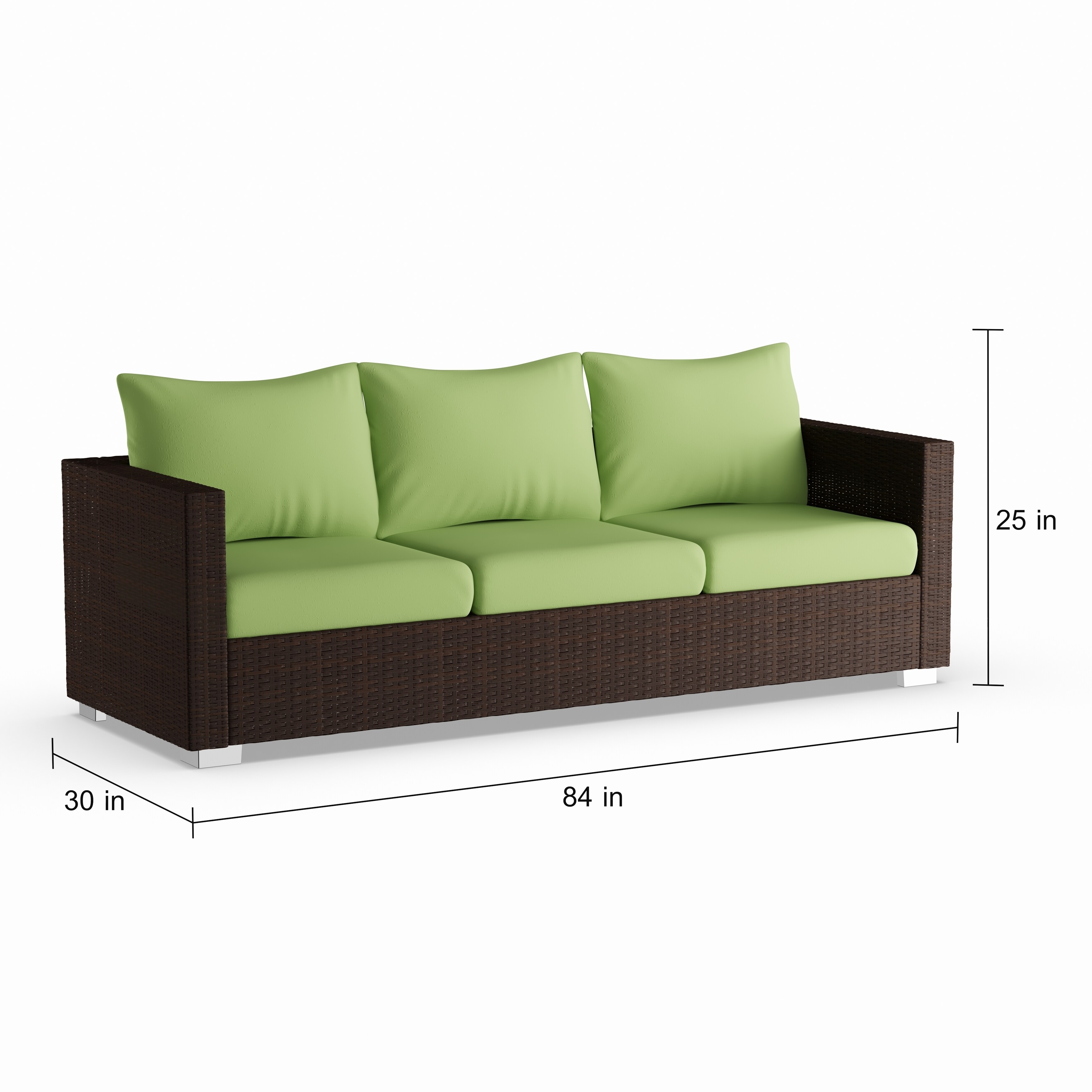 Shop Handy Living Aldrich Indoor Outdoor Rattan Sofa With