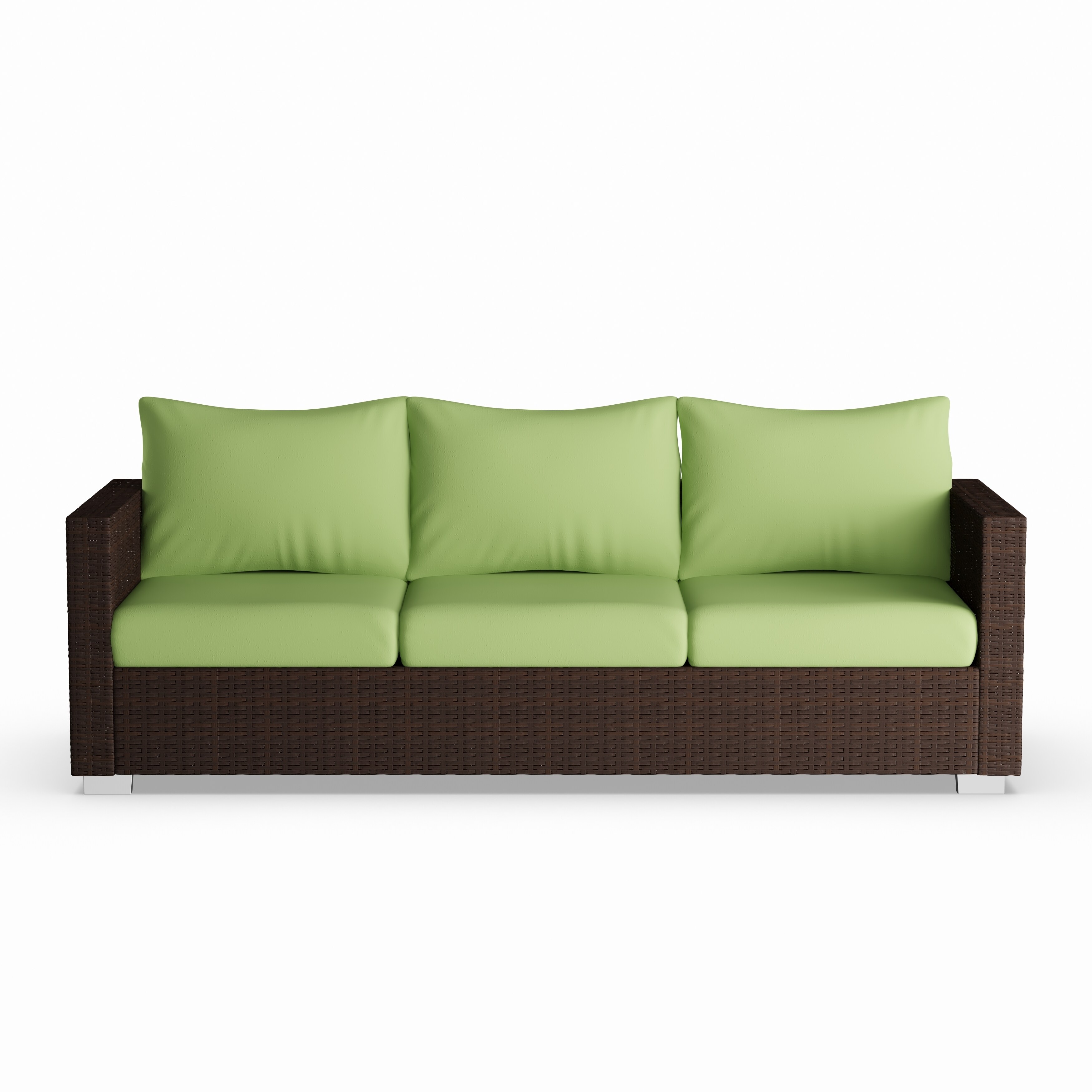 Shop Handy Living Aldrich Indoor Outdoor Rattan Sofa With