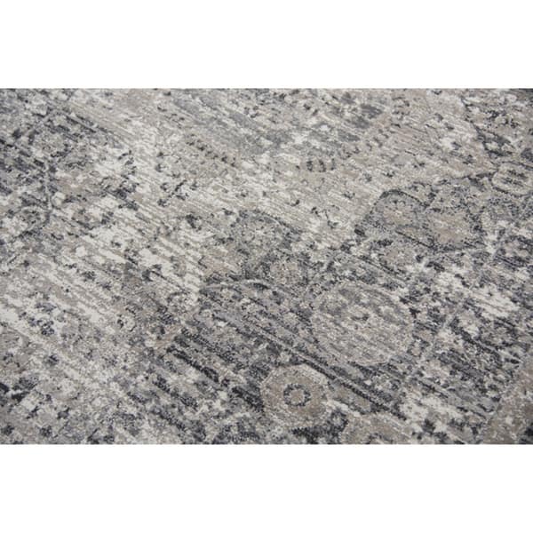 Alora Decor Swagger Beige, Cream, Grey, and Black Persian-style Medallion Rug