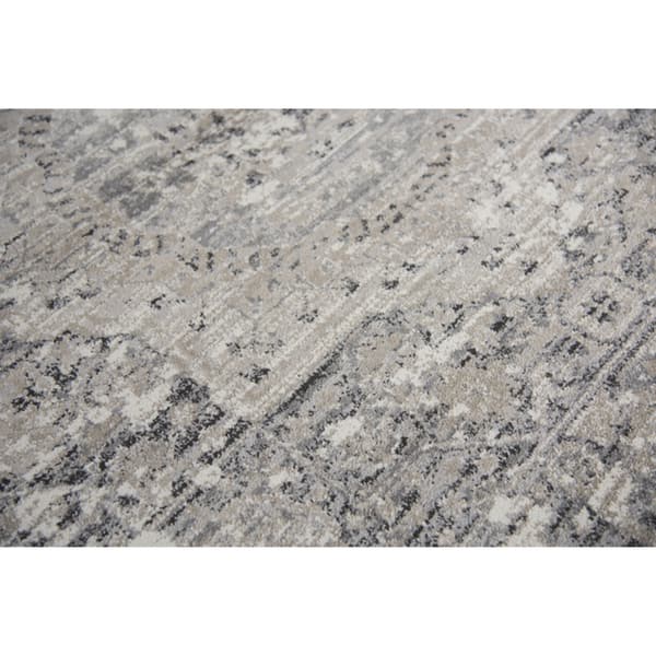Alora Decor Swagger Beige, Cream, Grey, and Black Persian-style Medallion Rug